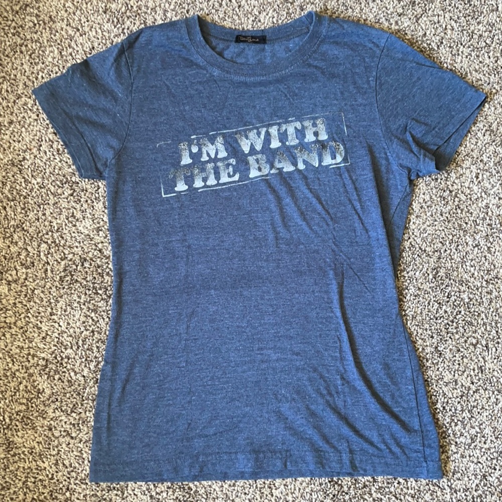 Gray “I’m With The Band” Tee